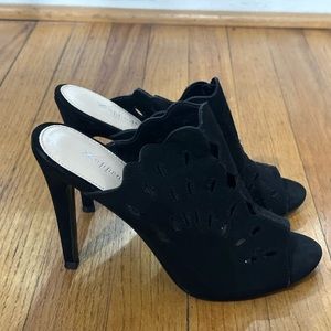 Xappeal faux suede slip on heels